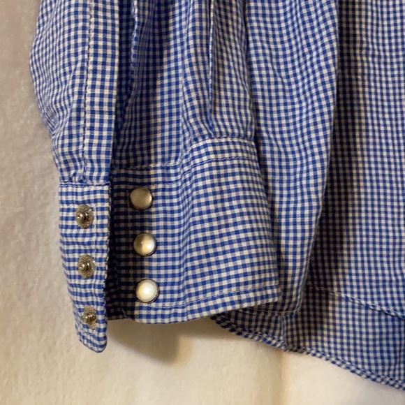 💫 Live Ins Western Wear Large Button Down Blouse - Picture 3 of 10